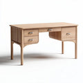 bureau en bois de hêtre naturel avec tiroirs dimensions 150 x 70 x 75cm