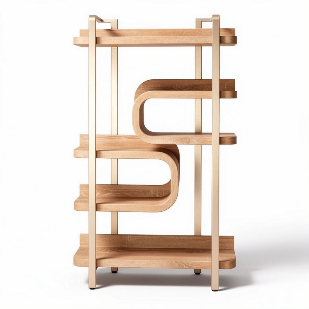 Étagère en bois de pin avec cadre en métal 80 x 40 x 120cm pour rangement décoratif